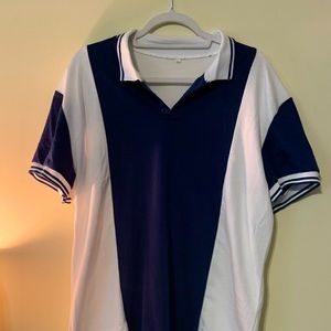 Vintage color blocked collared shirt